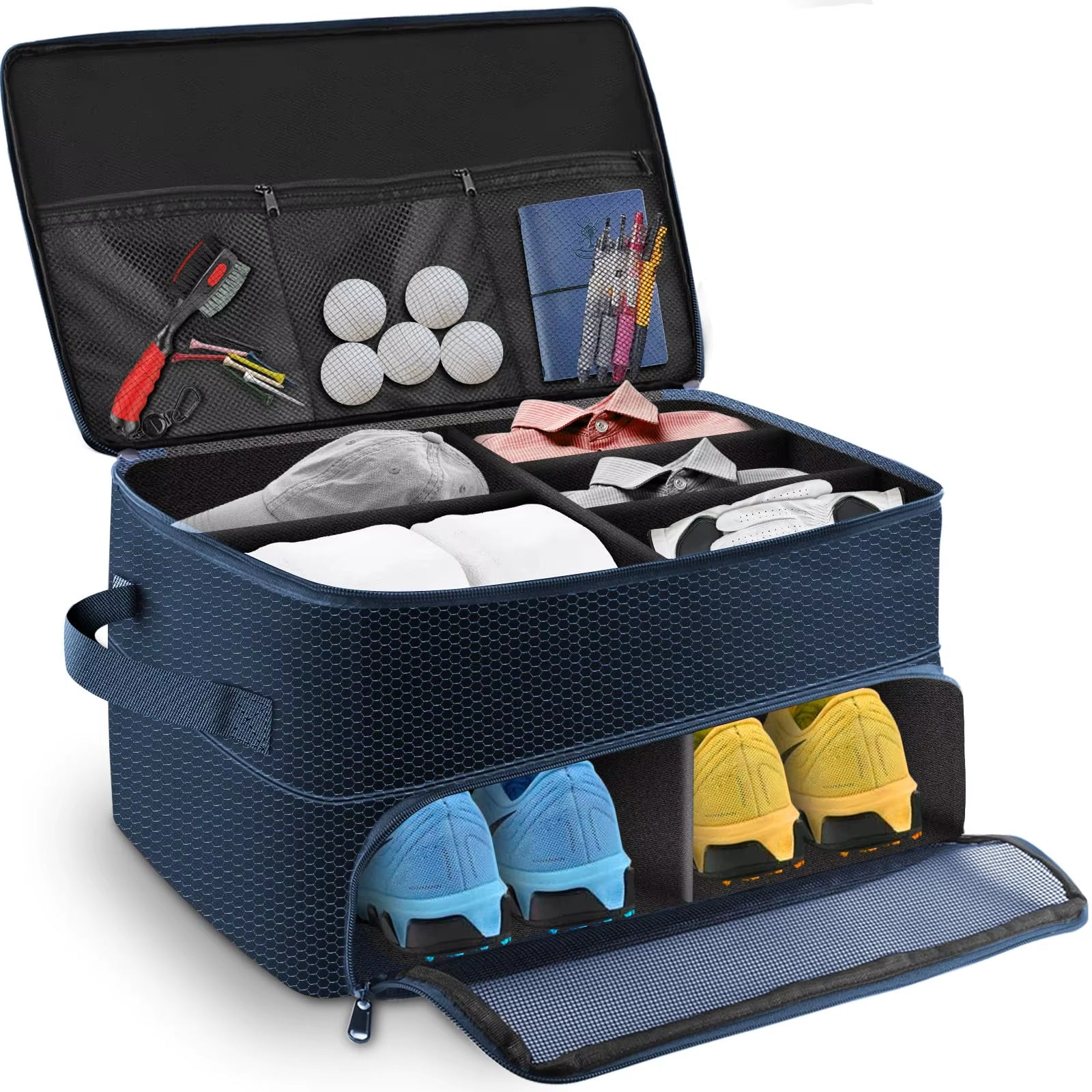 Layered Golf Organizer for Golf Accessories