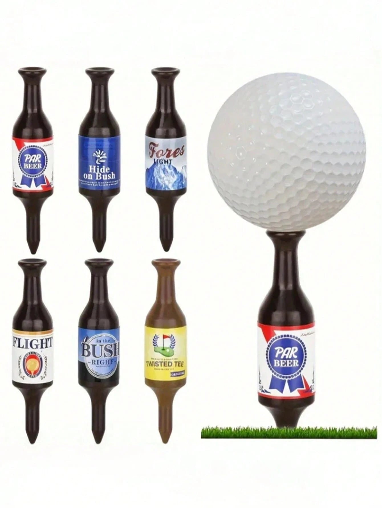 Beer Bottle Shaped Golf Tees