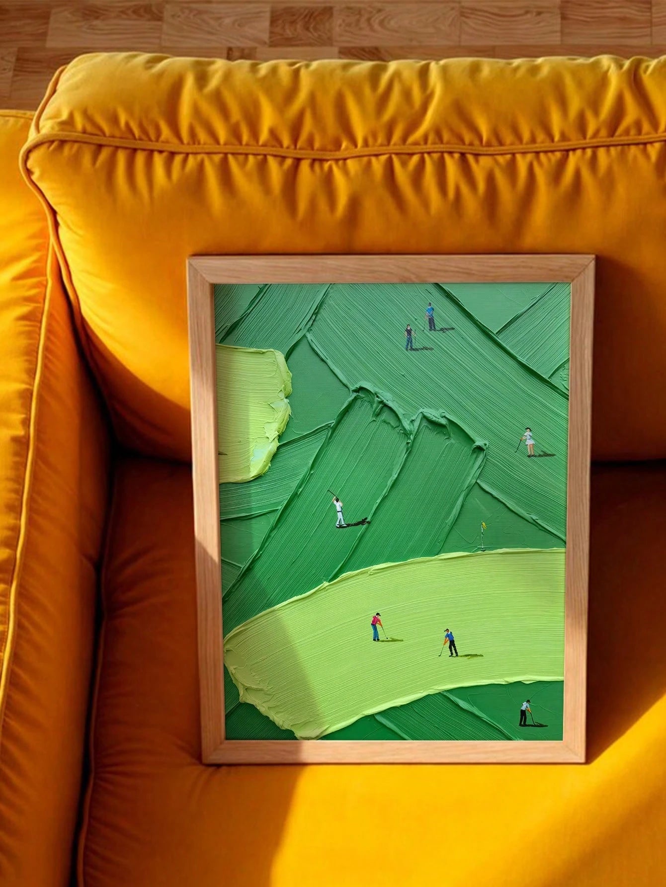 Textured Canvas Golf Wall Art