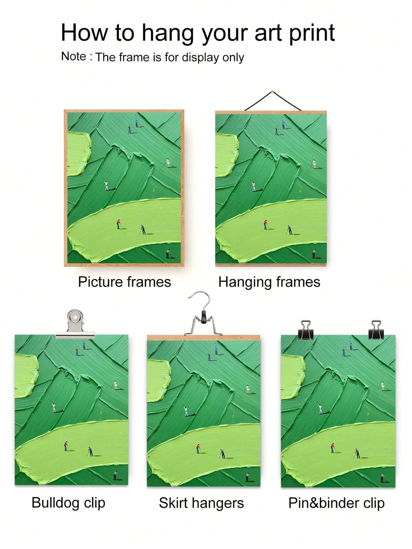 Textured Canvas Golf Wall Art