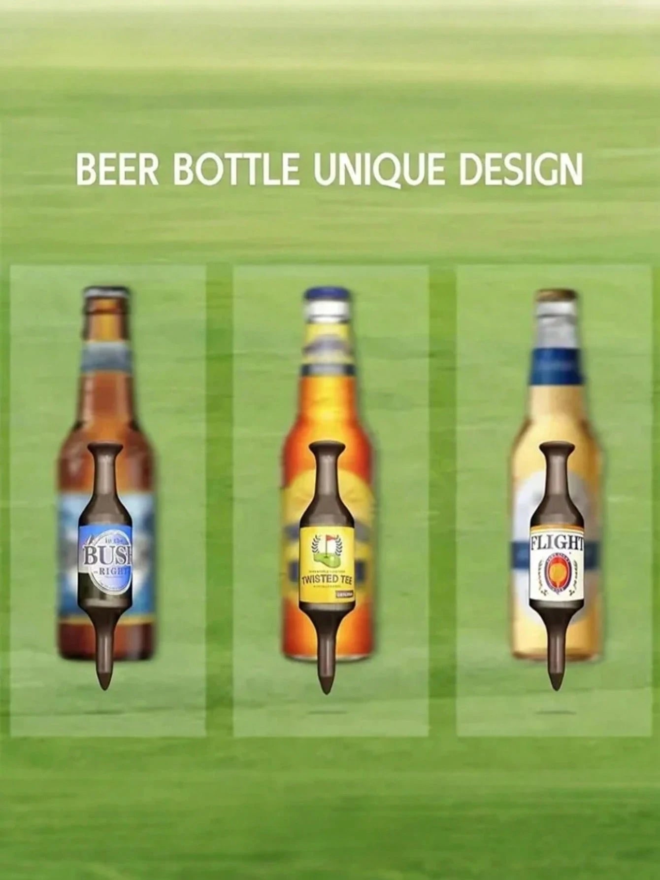 Beer Bottle Shaped Golf Tees