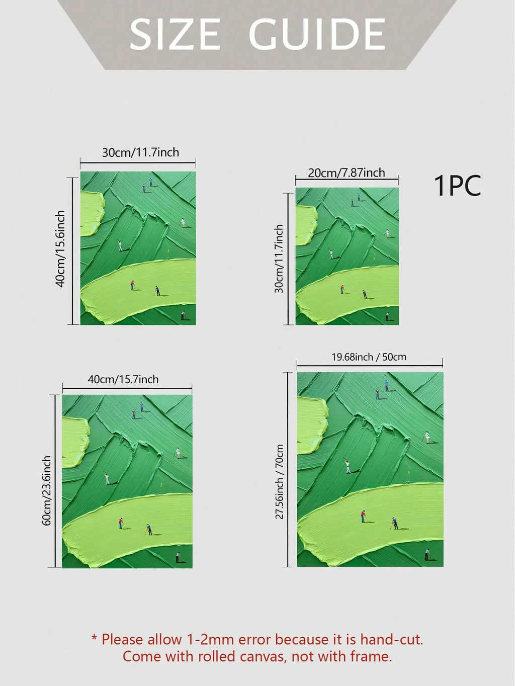 Textured Canvas Golf Wall Art