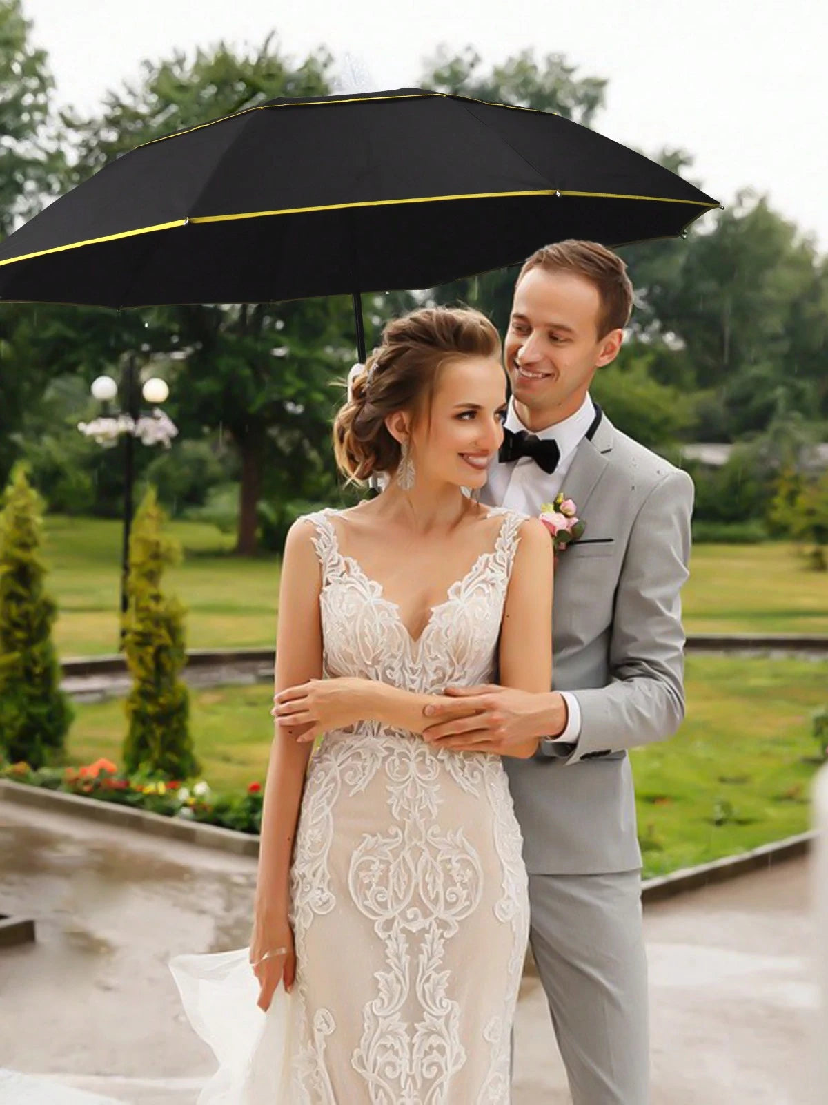 62 Inch Extra Oversize Golf Umbrella - Black