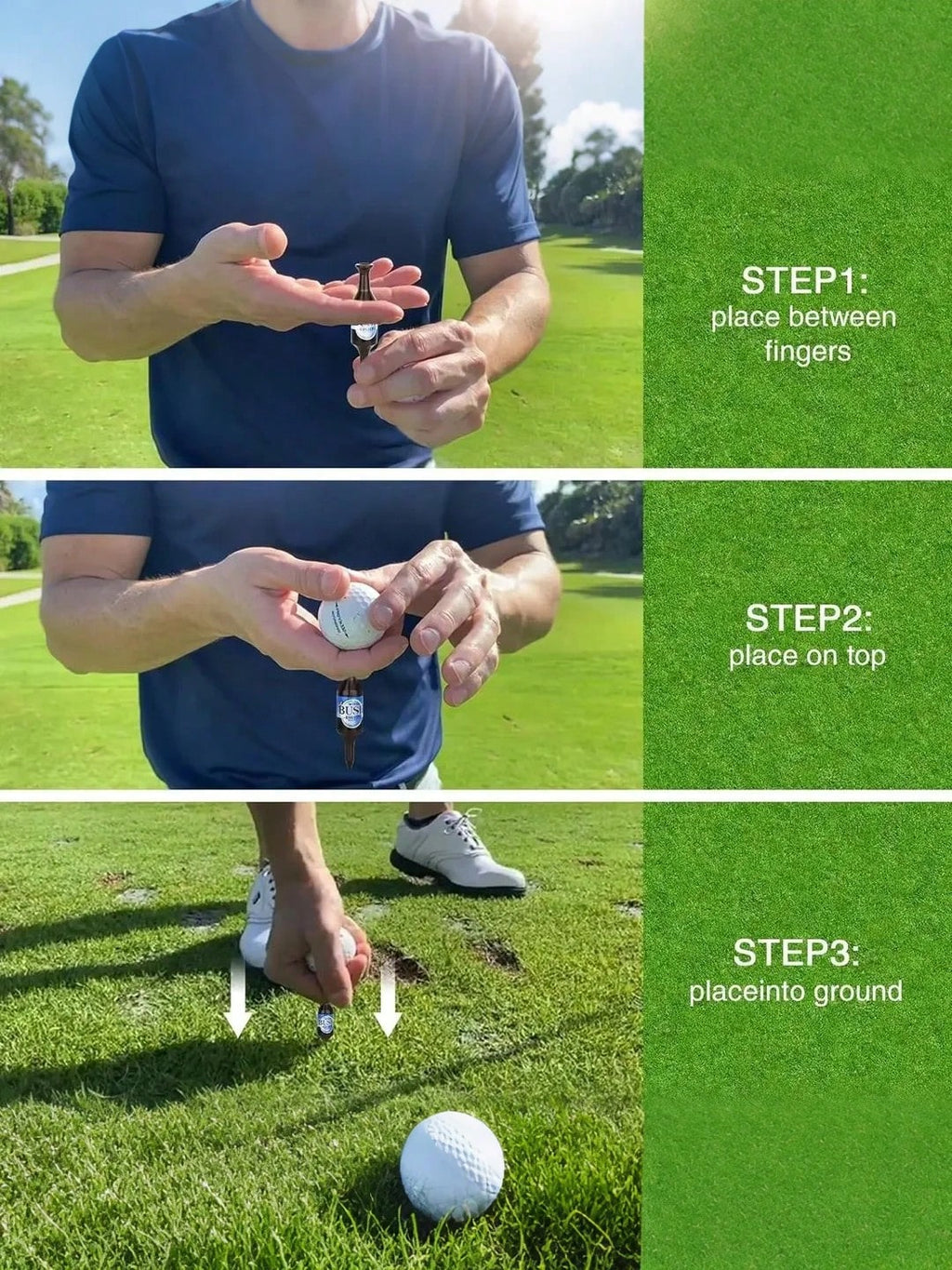 Beer Bottle Shaped Golf Tees