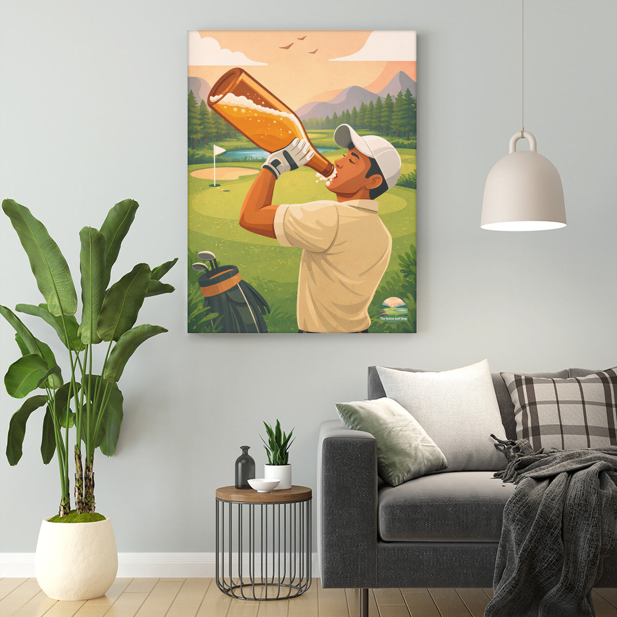 The Perfect Game of Golf Canvas Print - with Hook