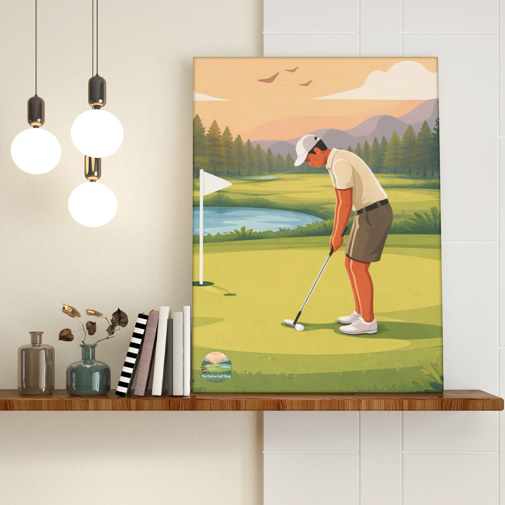 The Perfect Putt Canvas Print - with Hook