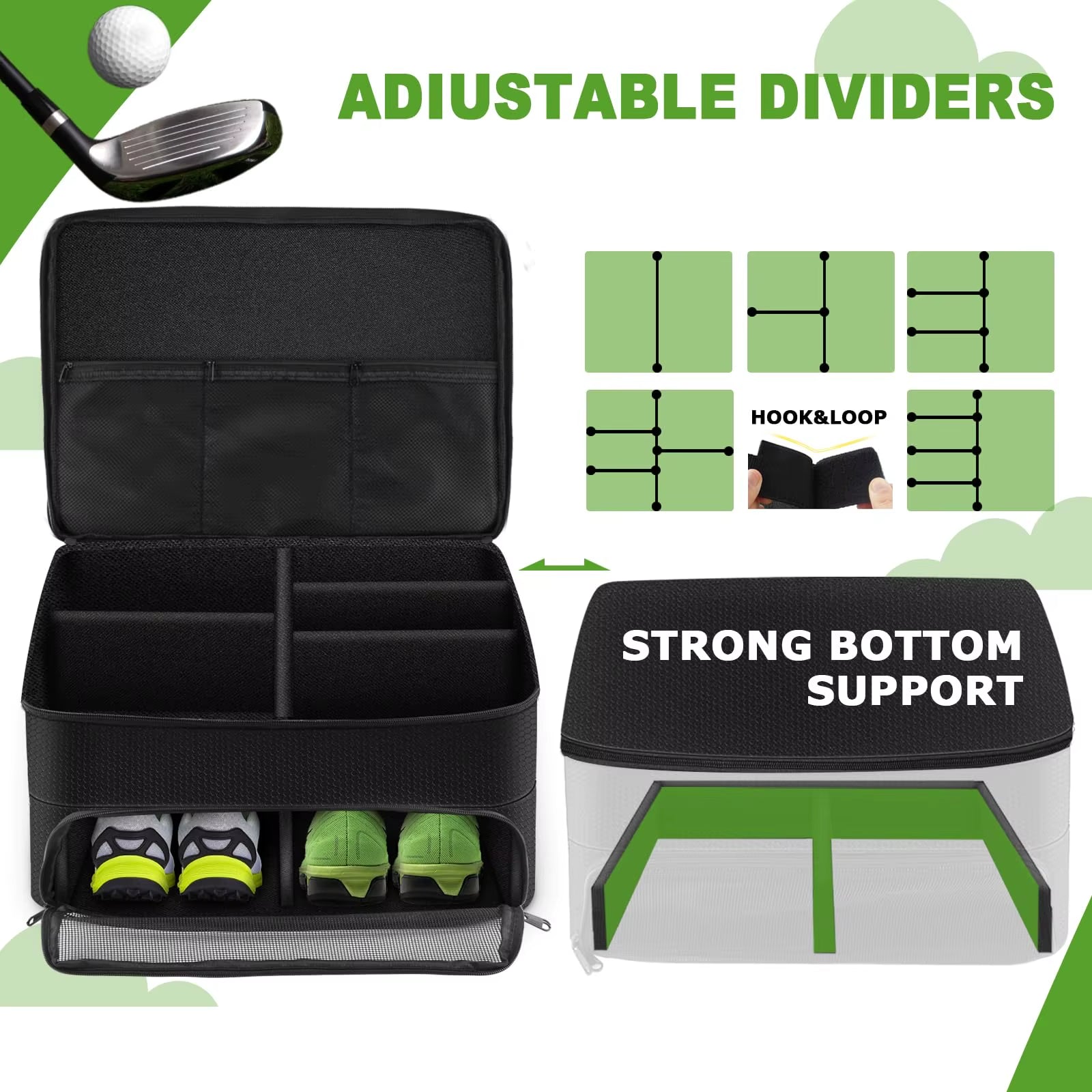 Layered Golf Organizer for Golf Accessories