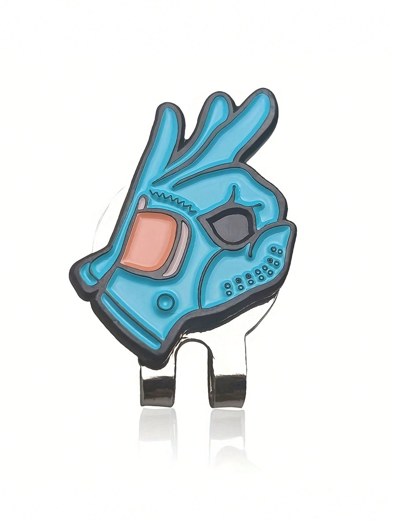 Colorful Hat Clip with OK Gesture