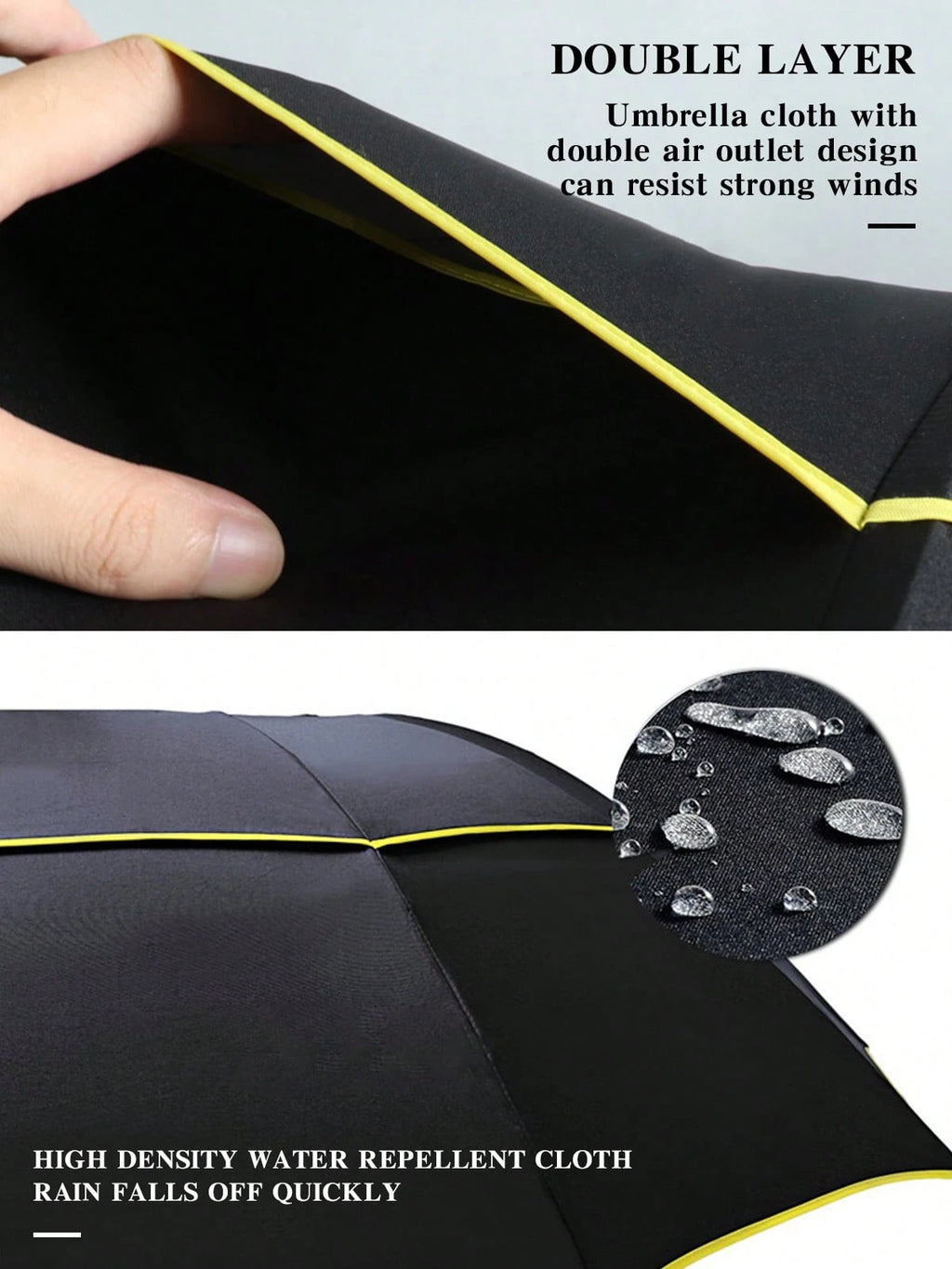 62 Inch Extra Oversize Golf Umbrella - Black