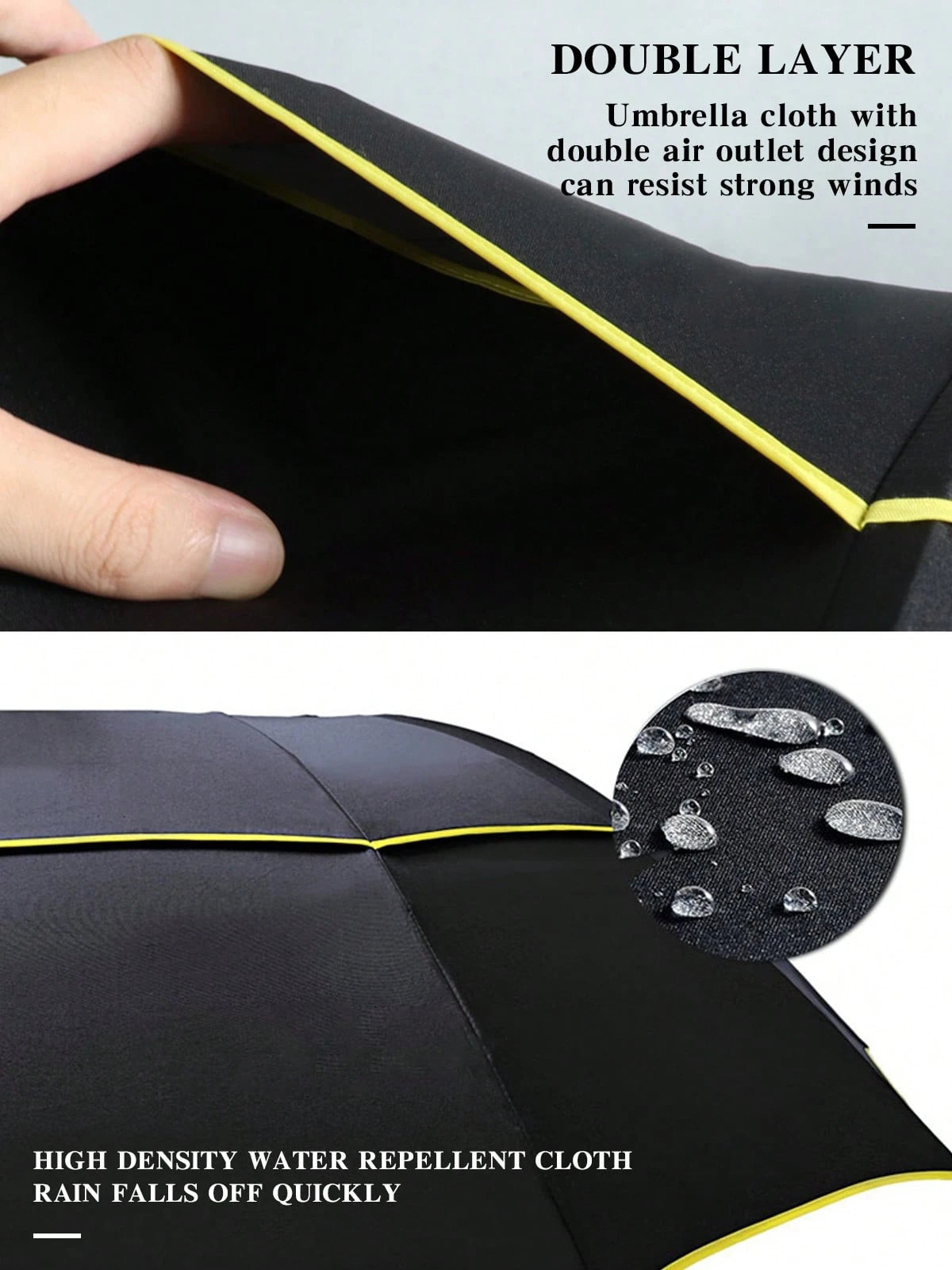 62 Inch Extra Oversize Golf Umbrella - Black