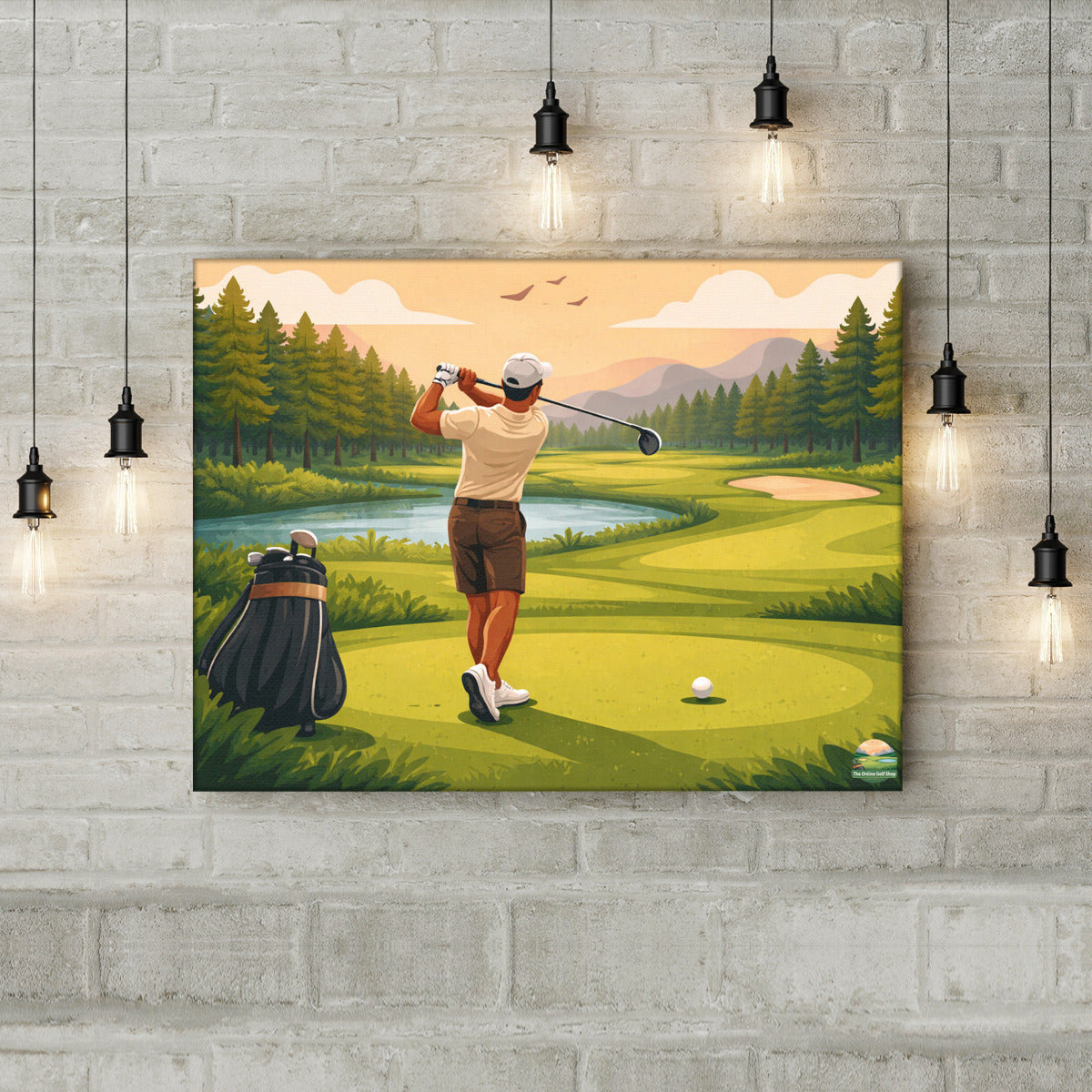The Perfect Swing Canvas Print - with Hook