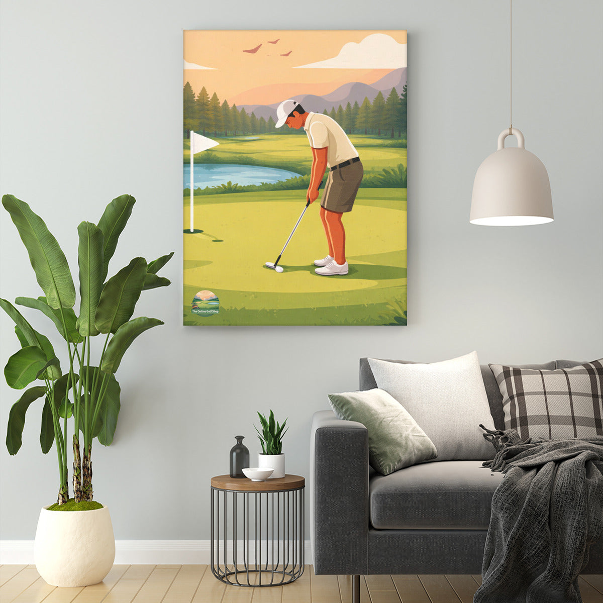 The Perfect Putt Canvas Print - with Hook